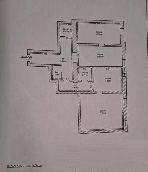 Apartament cu 3 camere decomandat în Brâncoveanu