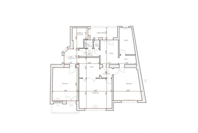 Apartament cu 4 camere decomandat în Ultracentral