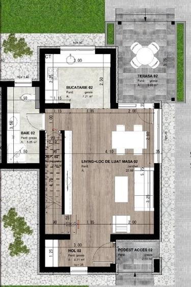 Duplex cu 3 camere cu Canalizare în Moșnița Nouă