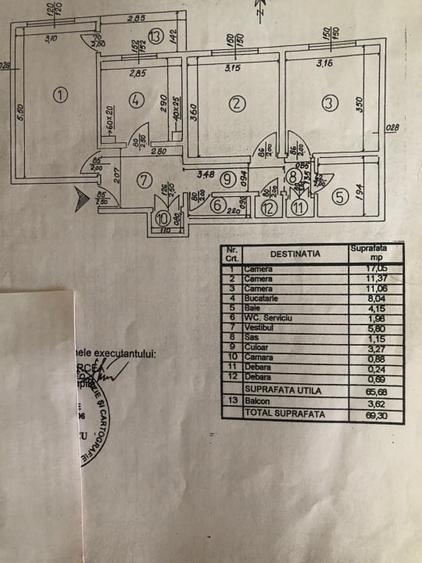 Apartament cu 3 camere decomandat, mobilat în Gorjului
