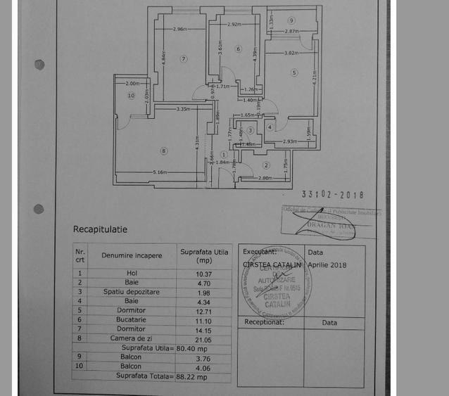 Vânzare apartament 3 camere  Rotar Park1/ metrou Pacii - 9