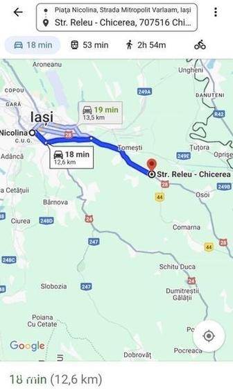 Teren Chicirea (Tomesti) 1.219 mp, 25 euro/mp - 3