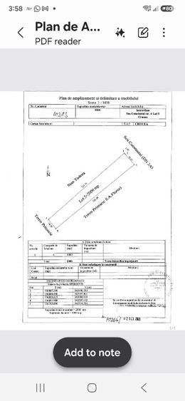 Teren Construcții intravilan de 2000 mp, în Crucea