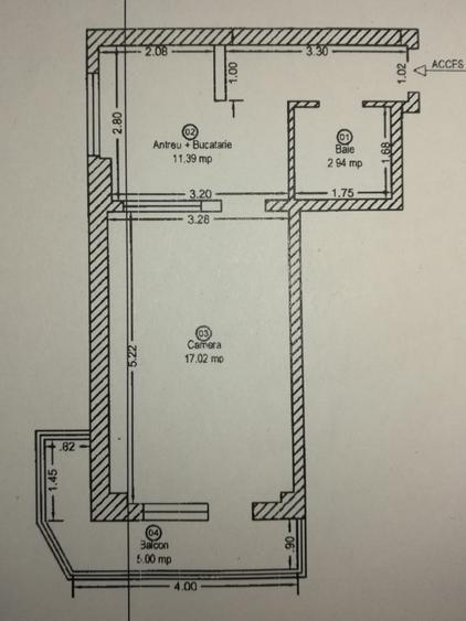 Garsonieră decomandată, mobilată în Complex Studențesc