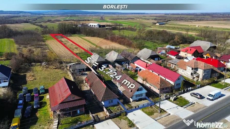 Casă cu 3 camere cu Teren 3724 Mp în Borlești