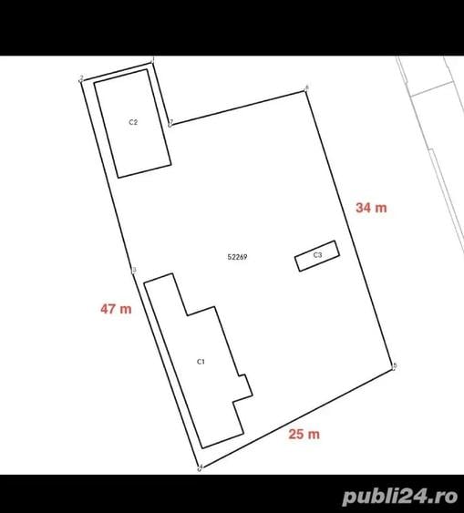 Casă cu 3 camere cu Teren 500 Mp în Central