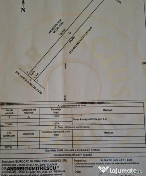 Vanzare Teren intravilan Stefanesti - Primarie str. Campului - 7