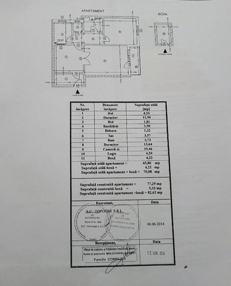 Apartament cu 3 camere decomandat în Central