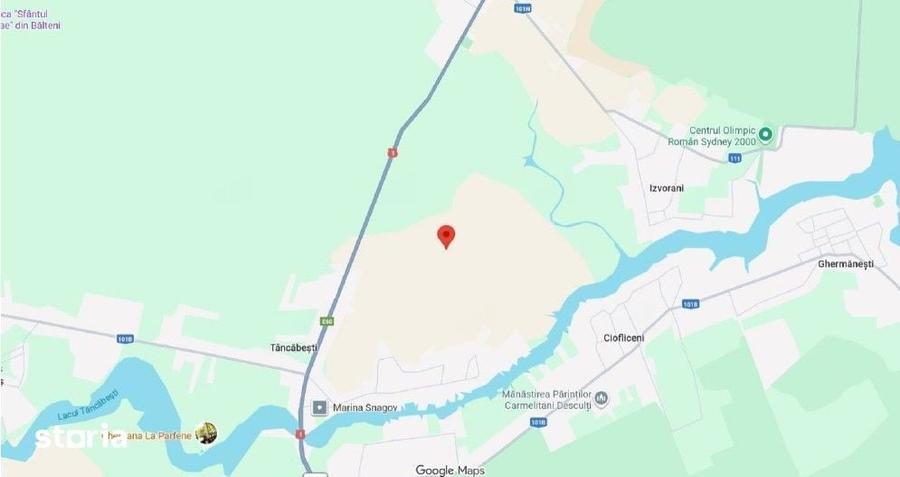 Teren de 1831 mp, în Snagov