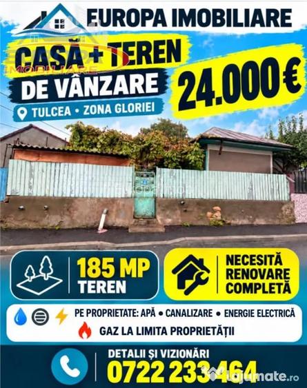 Casa de zona Gloriei -Tulcea - Tulcea (Tulcea)