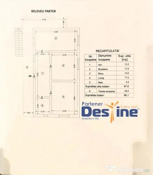 Apartament cu 2 camere decomandat în Cug