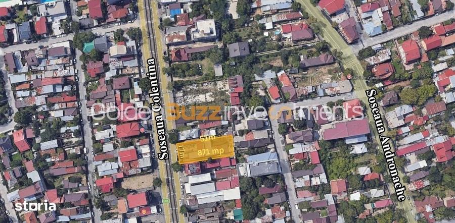 Teren 871 mp Soseaua Colentina | AUTORIZAT | S+P+3E+4ER - 1