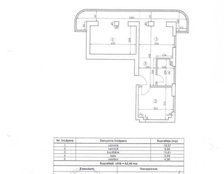 Apartament cu 2 camere semidecomandat, mobilat în Baicului