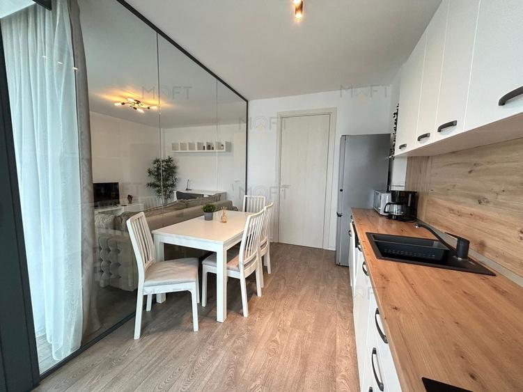 Apartament cu 2 camere decomandat, mobilat în Barbu Văcărescu