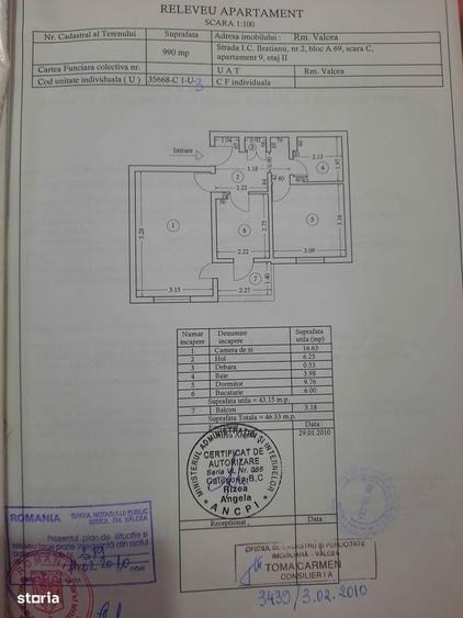 Apartament cu 2 camere în Central