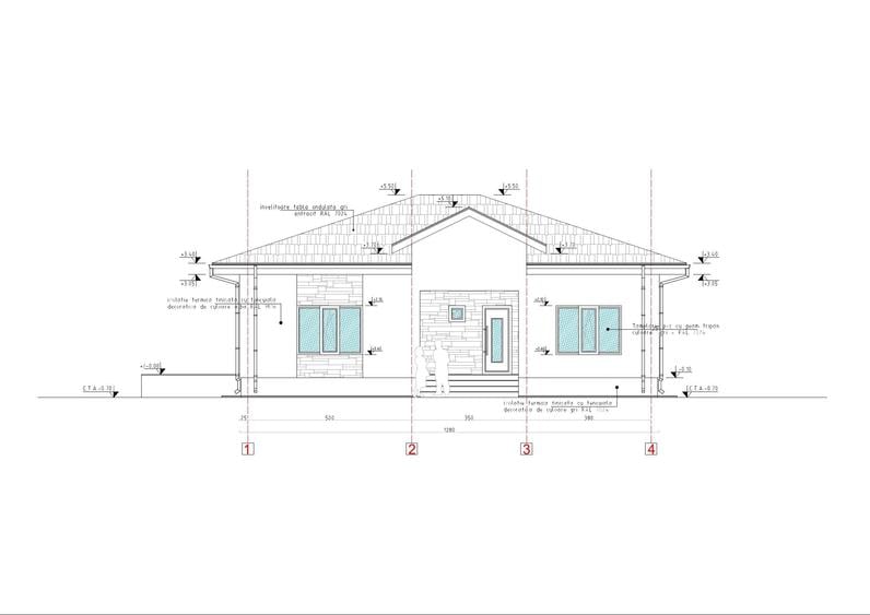 Casă individuală cu 4 camere cu Teren 400 Mp în Săbăreni