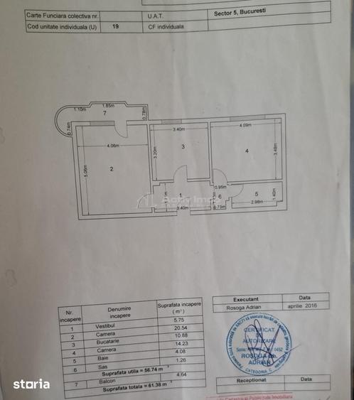 Apartament cu 2 camere decomandat în Rahova