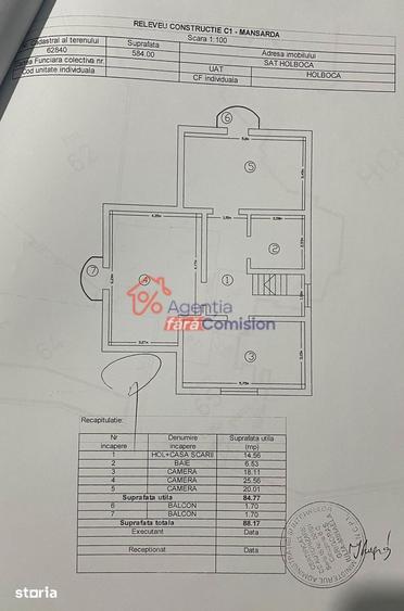 Casă cu 3 camere cu Canalizare în Holboca