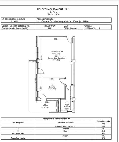 Apartament cu 2 camere decomandat în Central