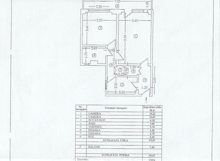 Apartament 2 camere de vanzare Lujerului - 10