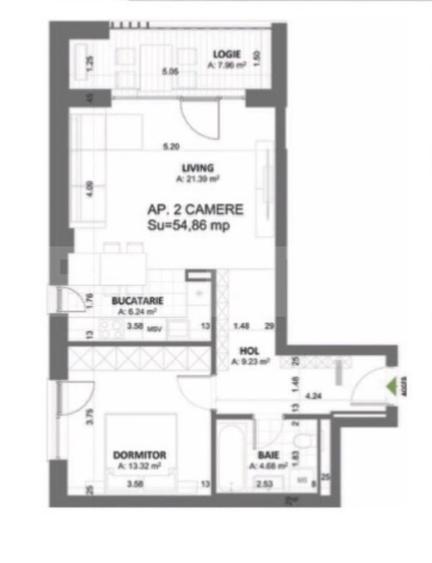 Apartament cu 2 camere semidecomandat în Torontalului — fotografia 3