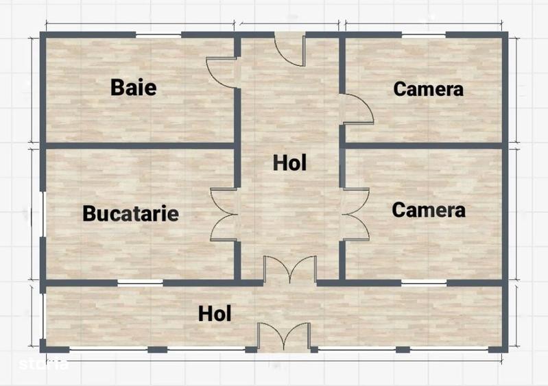 Casă cu 3 camere în Fundu Moldovei