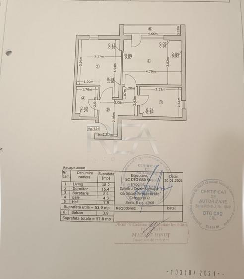 2 Camere Decomandat | Bloc 2021 | Apărătorii Patriei | Parcare - 15
