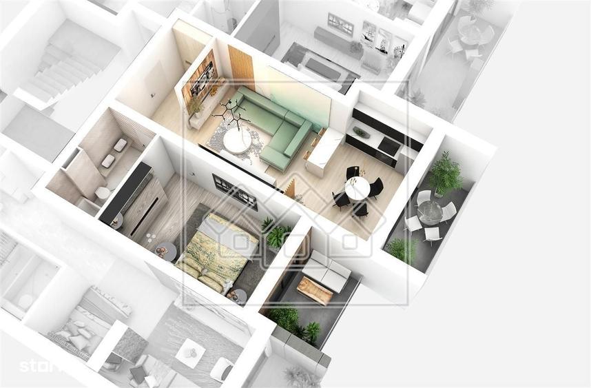 Apartament cu 2 camere în Cristian