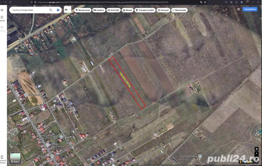 Teren de 2500 mp, în Mărăcineanu