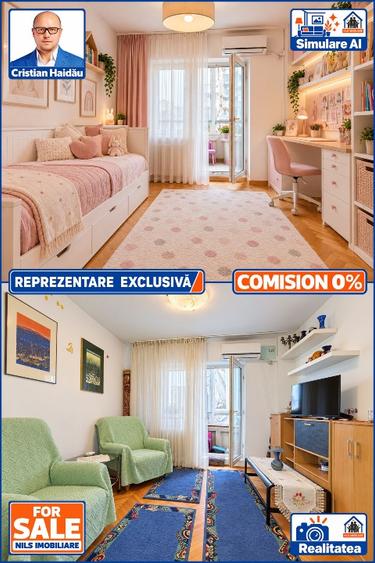 Apartament cu 4 camere decomandat în Calea Călărașilor
