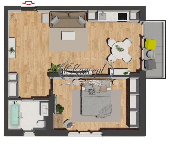 Apartament nou cu CF, strada Razoare - 2