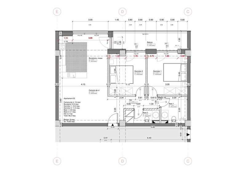 Apartament cu 3 camere decomandat în Central