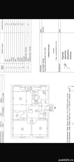 Apartament cu 3 camere decomandat în Central