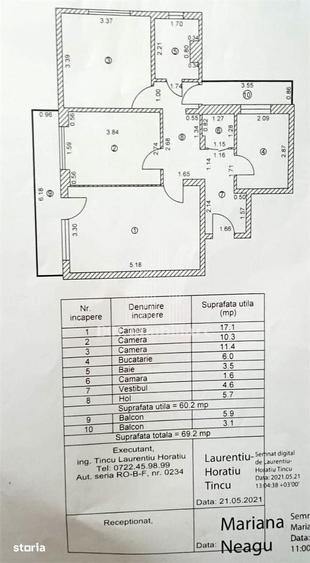 3 camere Drumul Taberei - Romancierilor | 5 min Metrou | 2 balcoane - 1