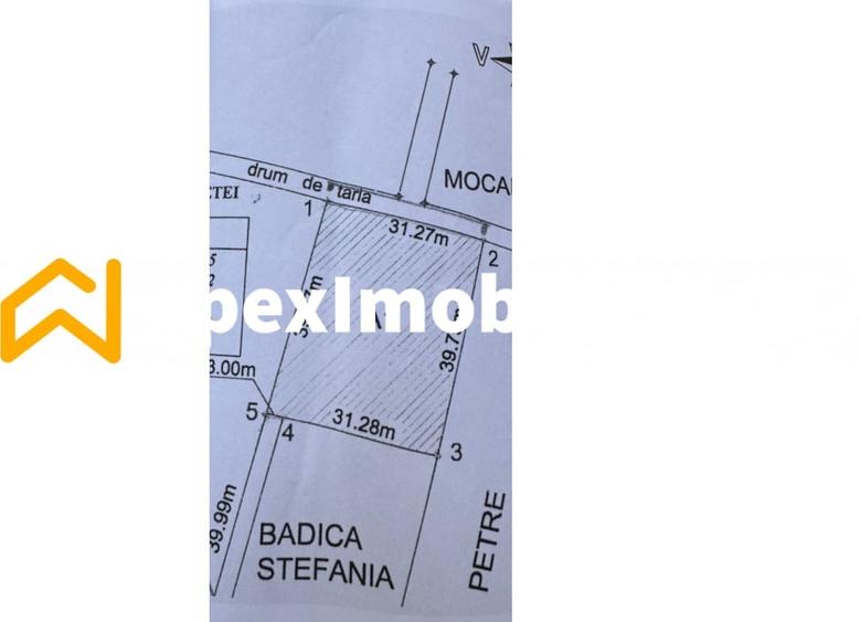 Teren Construcții intravilan de 1246 mp, în Progresul