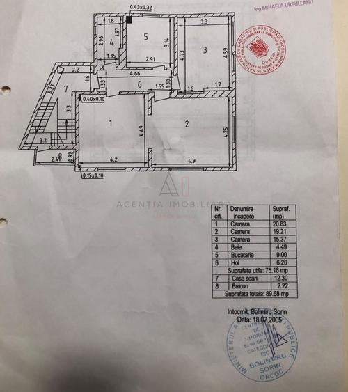 Apartament cu 3 camere semidecomandat în Cotroceni