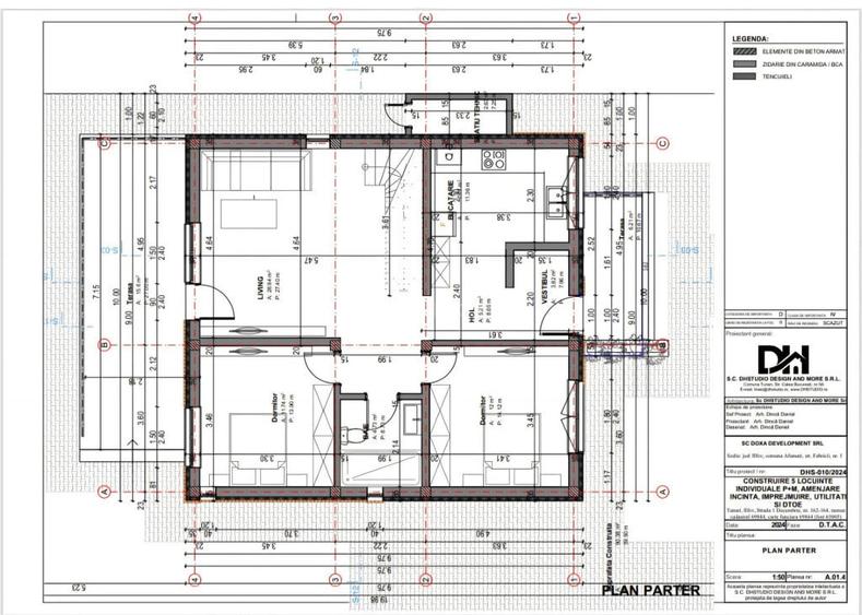 Casa individuala - Tunari - P M - 5 camere - 2 bai - 165mp - 16