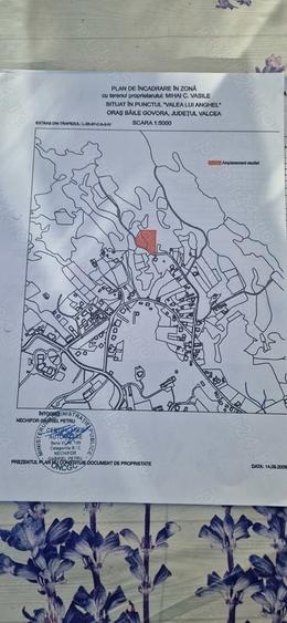 Teren de 3720 mp, în Govora