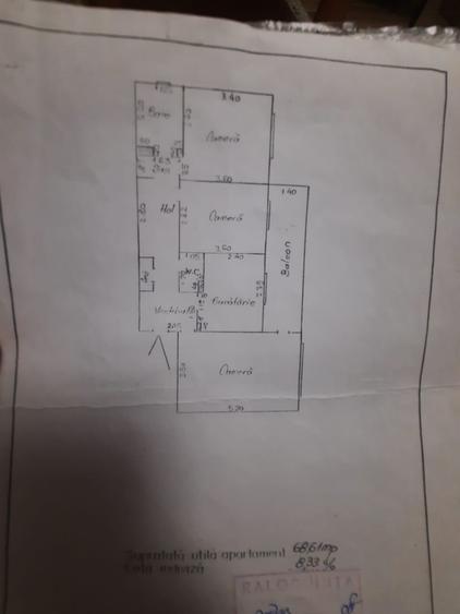Apartament cu 3 camere decomandat, mobilat în Cug