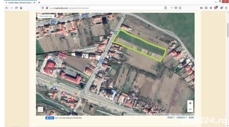 Teren de 2886 mp, în Coșteiu