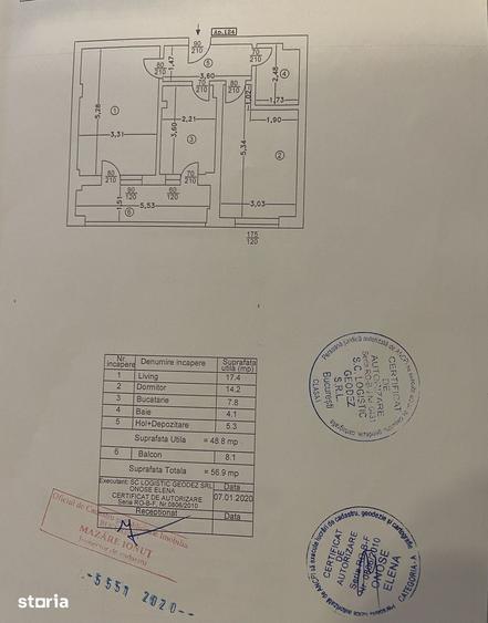 Apartament cu 2 camere în Apărătorii Patriei
