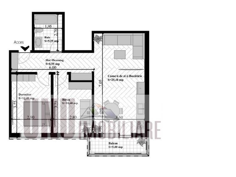 Apartament cu 3 camere, 67 mp, Visan-Bucium, ideal pentru familii - 2