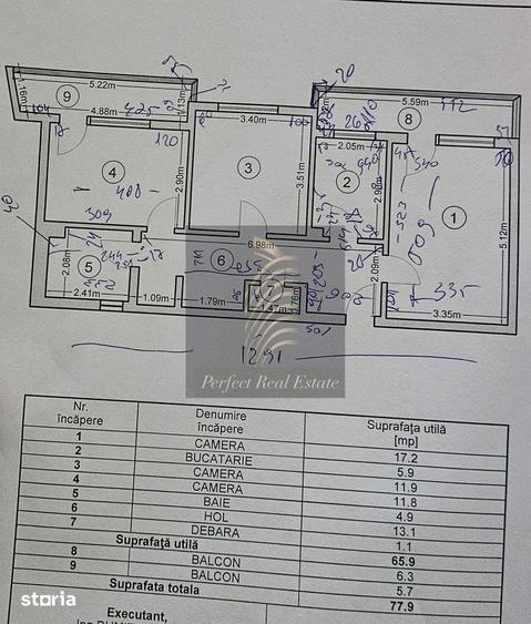 Apartament cu 3 camere decomandat în Tomis Nord