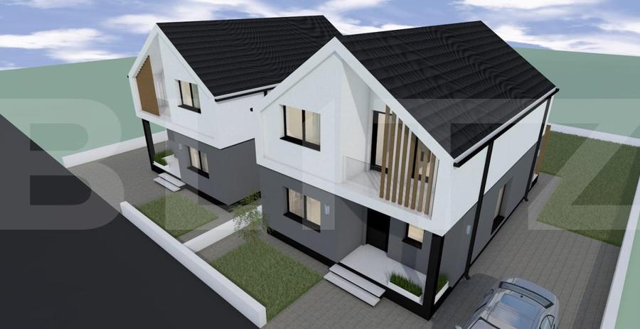 Duplex cu 4 camere cu Canalizare în Moșnița Nouă