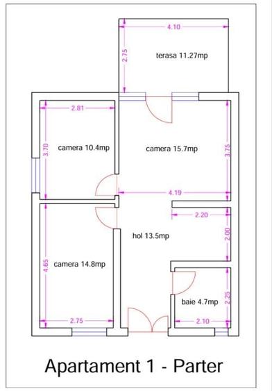 Casă cu 3 camere cu Teren 150 Mp în Central