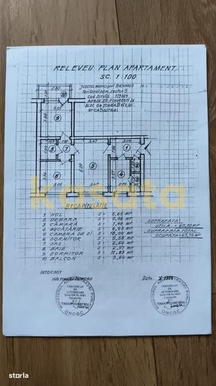 Apartament cu 3 camere semidecomandat în Titan