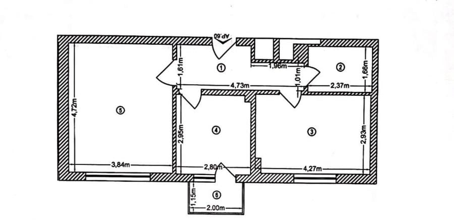 Apartament cu 2 camere decomandat în Parcul Carol