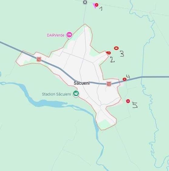 Teren de 25800 mp, în Săcueni