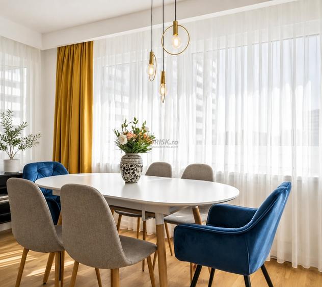 Apartament cu 4 camere decomandat, mobilat în Herăstrău