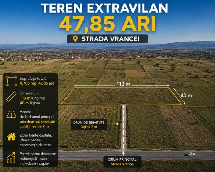 Teren de 4785 mp, în Central
